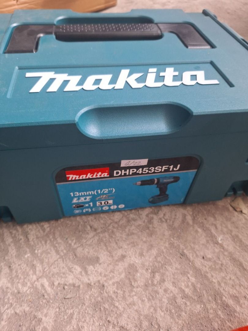 Makita Cordless Hammer Drill (Category: Everything Else Others) located in Manila. Submitted by joeyroque09 (Listing ID 1437951313, Image 2). Description: Makita Cordless Hammer Drill Specs: 13mm cap Model: dhp453sf1j Inclusions: comes with 2 pcs battery,1 pc chsrger and 1 set asstd bit set Price: 18750.
