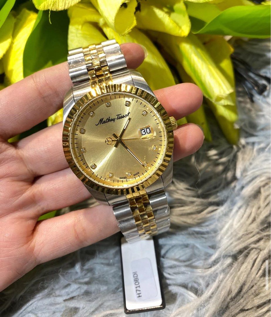 Mathey Tissot Watch Men (Category: Men's Watches) located in Manila. Submitted by stopshop26 (Listing ID 1438110777, Image 1). Description: Mathey Tissot Watch Men 40mm Brand new and original Onhand and ready to ship.