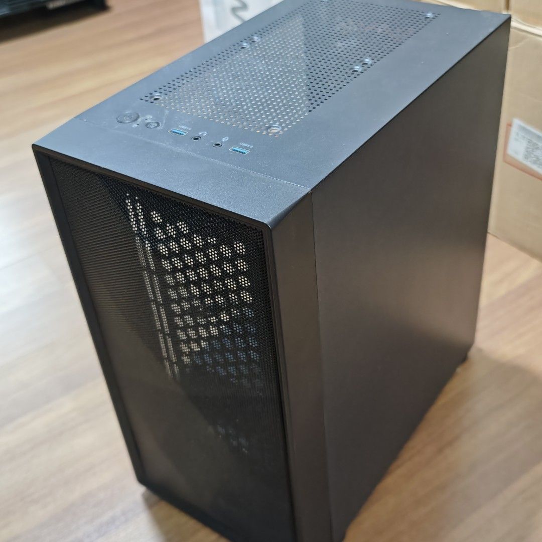 MATX Case with swing out glass door