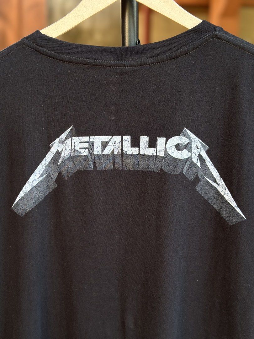 Metallica And Justice For All XXL T-shirt (Category: Tshirts & Polo Shirts ) located in Daet. Submitted by thrifthings2018 (Listing ID 1438057194, Image 3). Description: - Metallica "And Justice For All" T-shirt - Size: XXL - Brand: Hot Rock - Features album art on the front - Metallica logo on the back - Measurements: 26" width, 32" length.