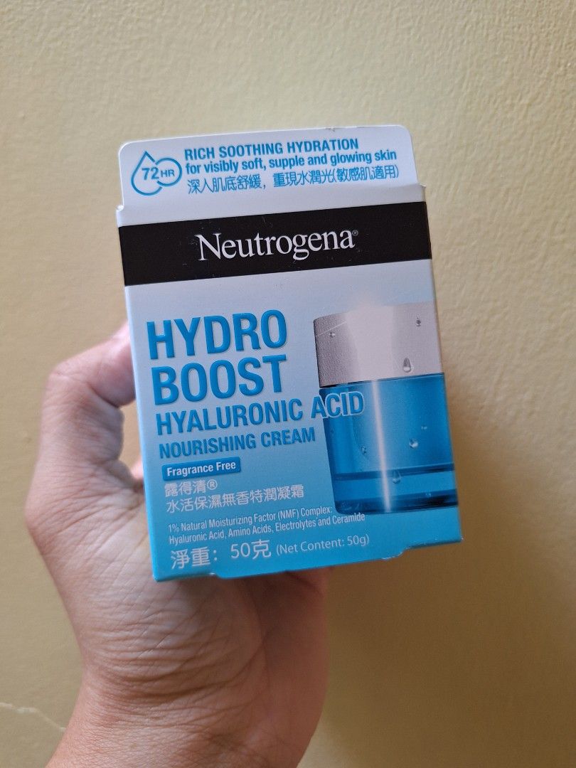Neutrogena Hydro Boost Noursihing Cream (Category: Face Care) located in Taguig. Submitted by 1stdibs (Listing ID 1437987709, Image 1). Description: Stock size, unopened. Expiry 2029 RFS: Decluttering.
