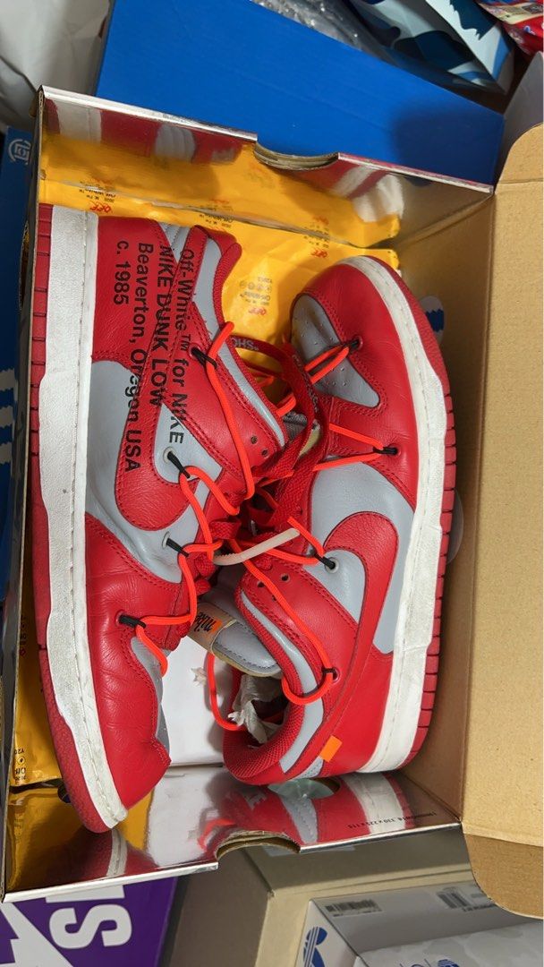 Nike Off White Dunk Low OG Us 11 （分類：波鞋）位於 Hong Kong。 由 kandt_1212 提交（商品編號 1438085221，圖片 1）。簡介： 85% new 不合完美主義者 有原盒有單 850。
