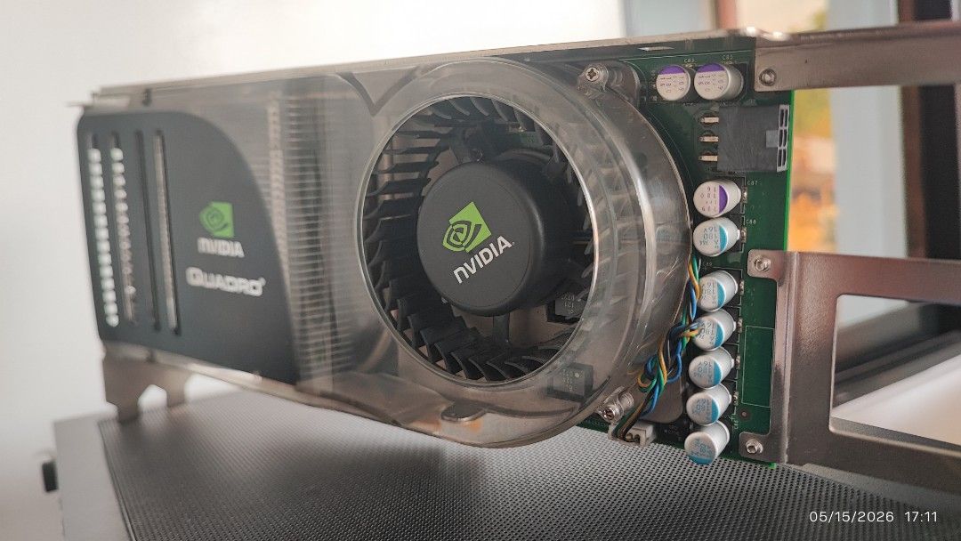 Nvidia Quadro FX 4600 (Category: Desktops) located in Dipolog. Submitted by r3nzl (Listing ID 1438037157, Image 3). Description: FS: *Nvidia GeForce Quadro FX 4600 (384bit) *768MB GDDR3 Ultra fast frame buffer *Dual link-link dvi-i connector *Max power consumption 134watts Removed from HP XW8400 Workstation . Tested and working without issues. Backup card lang po ito for testing. Pa google nlng po for reference..