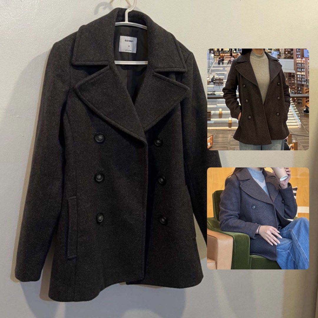 Old Navy (₱2.5k) Travel Pea Coat (Category: Coats, Jackets and Outerwear) located in Makati City. Submitted by declutterine95 (Listing ID 1437788099, Image 1). Description: 📍I am based in Makati 💡 Color may vary slightly due to lighting 🤍 Please manage expectations (preloved items) 📩 Message for more photos/measurements 🚚 Shipping shouldered by buyer.