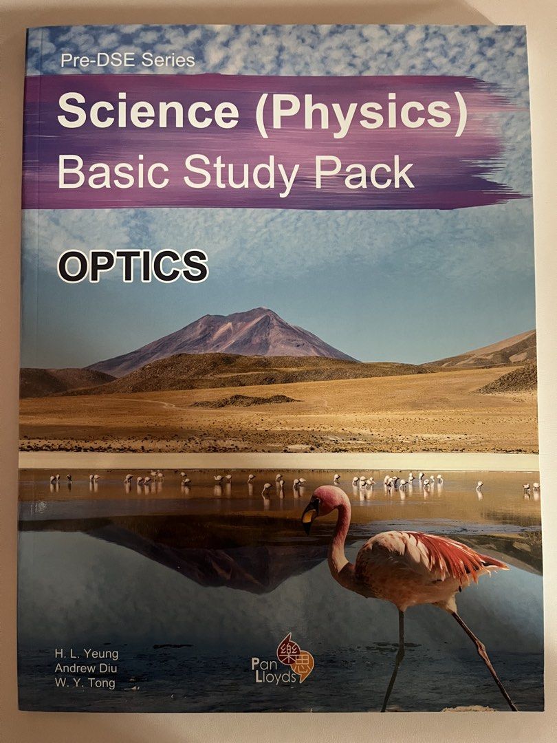 Pre-DSE Science (Physics) Basic Study Pack Optics （分類：教科書）位於 Hong Kong。 由 yrakil005 提交（商品編號 1438006267，圖片 1）。簡介： Study pack covers the topics of Heat and Optics, designed to help students develop their interest in science. It includes features like Flipped Classroom, STEM Projects, and Revision Exercises. Other features include Concise notes, Quick Check, Detailed worked examples, and Relevant experiments. Enrichment features include Physics Scop