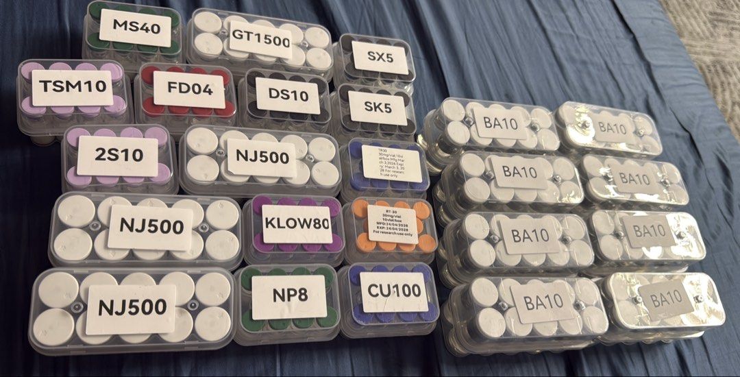 Quality Peptides (Category: Health Food, Drinks & Tonics) located in Manila. Submitted by madambags (Listing ID 1437975078, Image 1). Description: PM for details Current Stacks Glutathione 1500 GHKCU 100 MS40 RT30 TR30 FD04 Tesamorelin 10 Selank 5 Semax 5 NAD+500 KLOW SS31 Snap8 DSIP10 Bacwater10 Complete Set and per vial only #peptides #qualitypeptides #glowklowpeptides ✈️🇵🇭✈️🇵🇭✈️ .