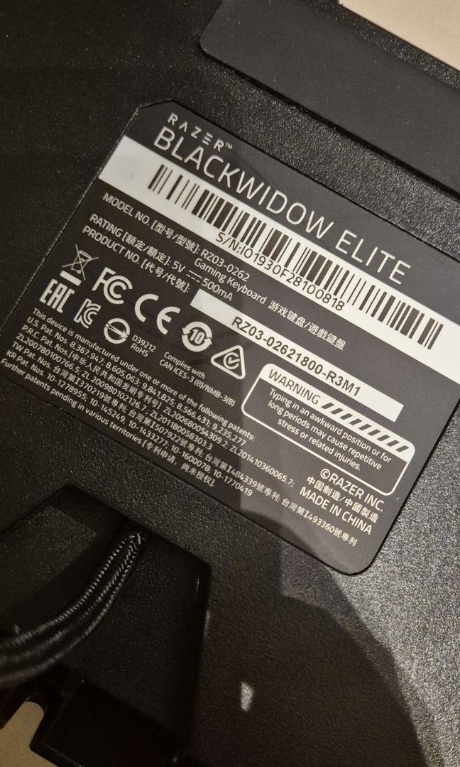 Razer  Blackwidow Elite + FREEBIES455088535483207684