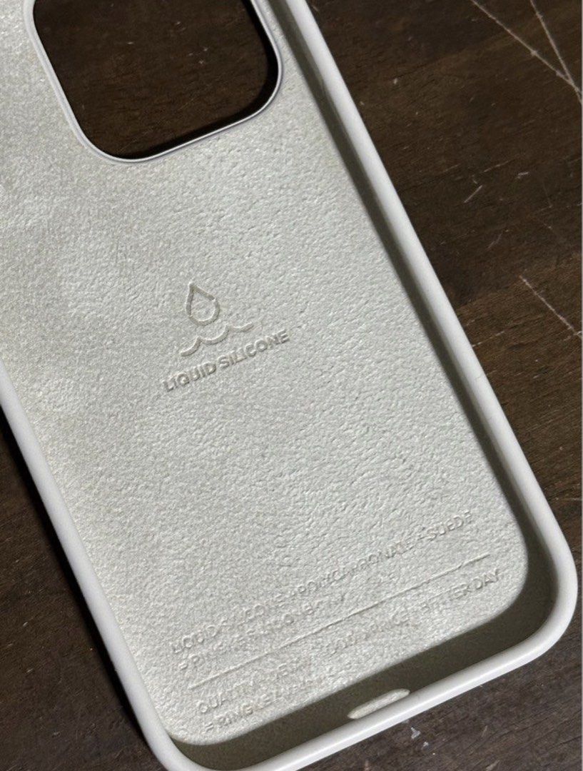 ringke iphone 14 pro silicone case stone grey color (Category: Cases & Sleeves) located in Manila. Submitted by prelovedby.fel (Listing ID 1437986579, Image 3). Description: in good condition, has a rough texture lang but overall good condition. slightly negotiable.