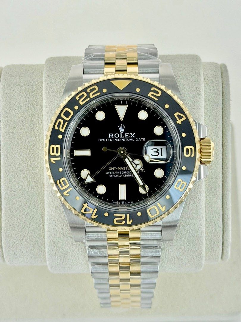 Rolex GMT-Master II Oyster Perpetual Date (Category: Luxury Watches) located in Del Monte. Submitted by _watchesbycm (Listing ID 1437998834, Image 1). Description: 2024 GMT Master ll Guinness / Zombie 40mm Glossy black dial Two tone 18k Bezel and Jubilee bracelet Oysterlock Clasp Automatic Movement 70hrs power reserve 9.9/10 Condition Full set 😎 1,390,000 .