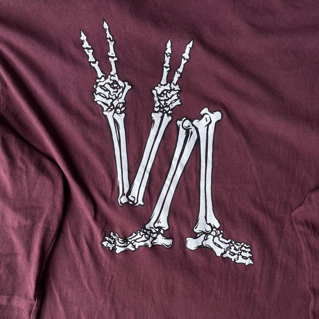 RVCA Skeleton Long Sleeve Shirt (Category: Tshirts & Polo Shirts ) located in Manila. Submitted by lesterrrrrr (Listing ID 1437972310, Image 3). Description: RVCA maroon long sleeve shirt. Features skeleton design on sleeves and back. RVCA logo present. Comfortable fabric, crew neck, and long sleeves..