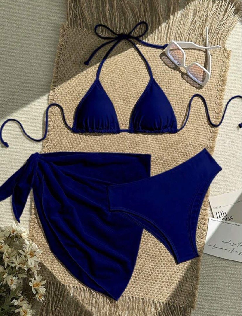 S blue 3piece set swimsuit bikini (Category: Bikinis & Swimsuits) located in Bacoor. Submitted by hijasph (Listing ID 1437978148, Image 1). Description: BRAND NEW Available: small Payment: ✅ g.cash/ b.ank Transfer DELIVERY/SHIPPING: ✅ J&T.