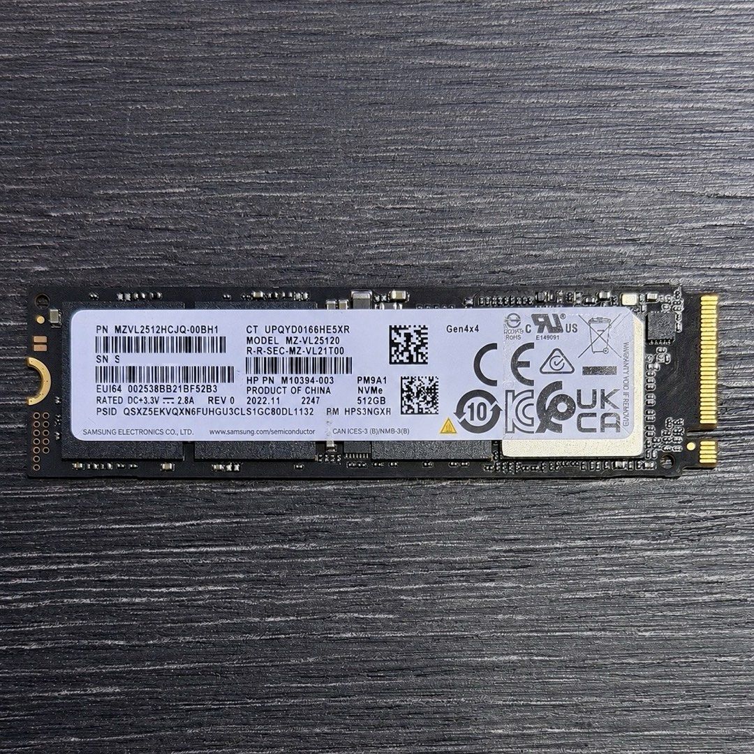 Samsung m.2 / Nvme SSD 512gb