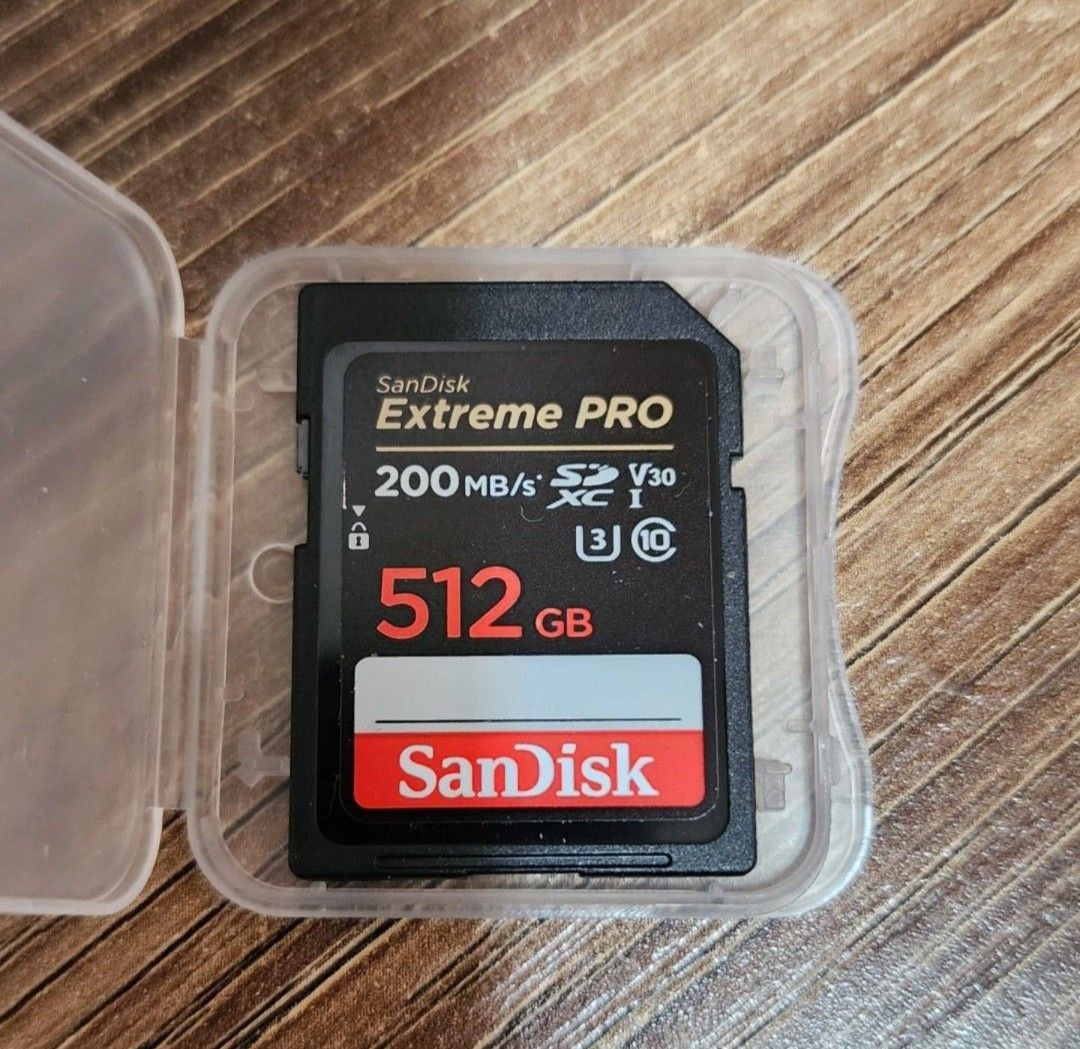 SanDisk Extreme PRO 512GB SD 記憶卡, 手提電話, 電話及其他裝置配件, 記憶卡 - Carousell