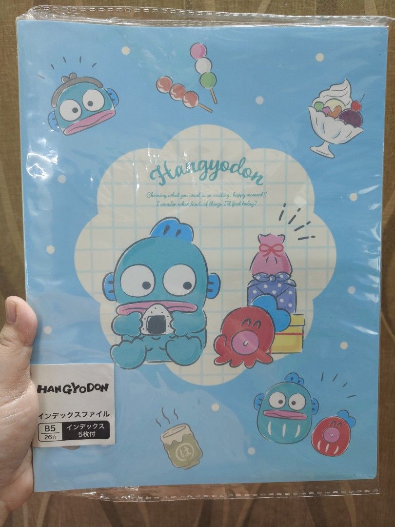 Sanrio Hangyodon Binder (Category: Stationery & School Supplies) located in Santa Rosa. Submitted by mmps249.1 (Listing ID 1438086816, Image 1). Description: Crossposted Mine now, pay now shipping courier: JRS only Gcash payment upon order No reservations.