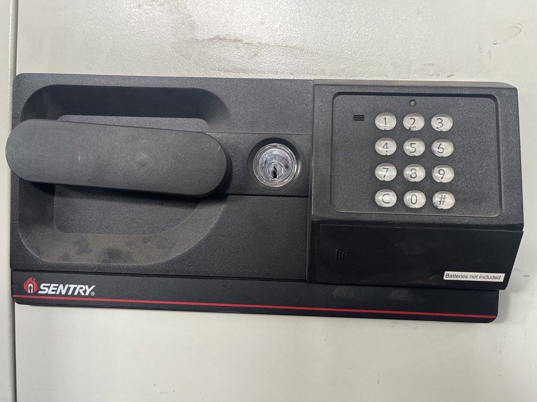 Sentry Fire Proof Digital Safe (Category: Safe) located in Manila. Submitted by prittielei (Listing ID 1437950282, Image 3). Description: - Brand new Sentry Digital Safe - Fireproof - Digital keypad for easy access - Includes a handle - Price: ₱64,999.00 - Batteries not included.