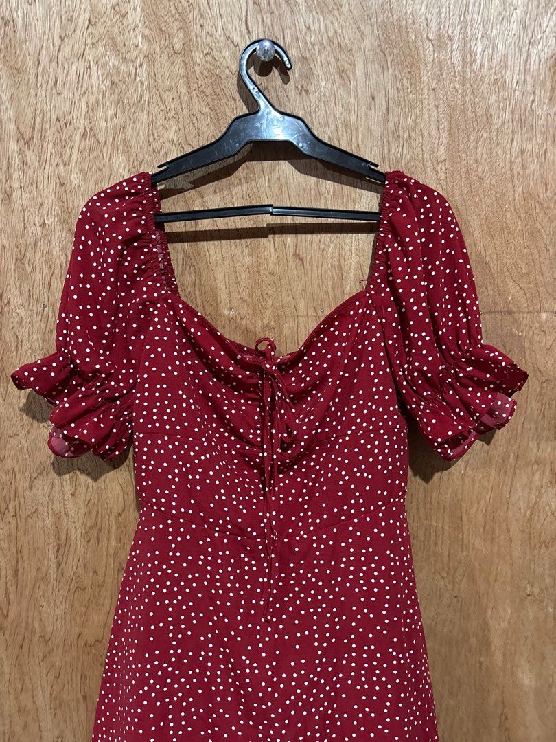 SHEIN RED POLKA DRESS (Category: Dresses) located in Paranaque City. Submitted by __thegoodfinds (Listing ID 1438082534, Image 2). Description: .