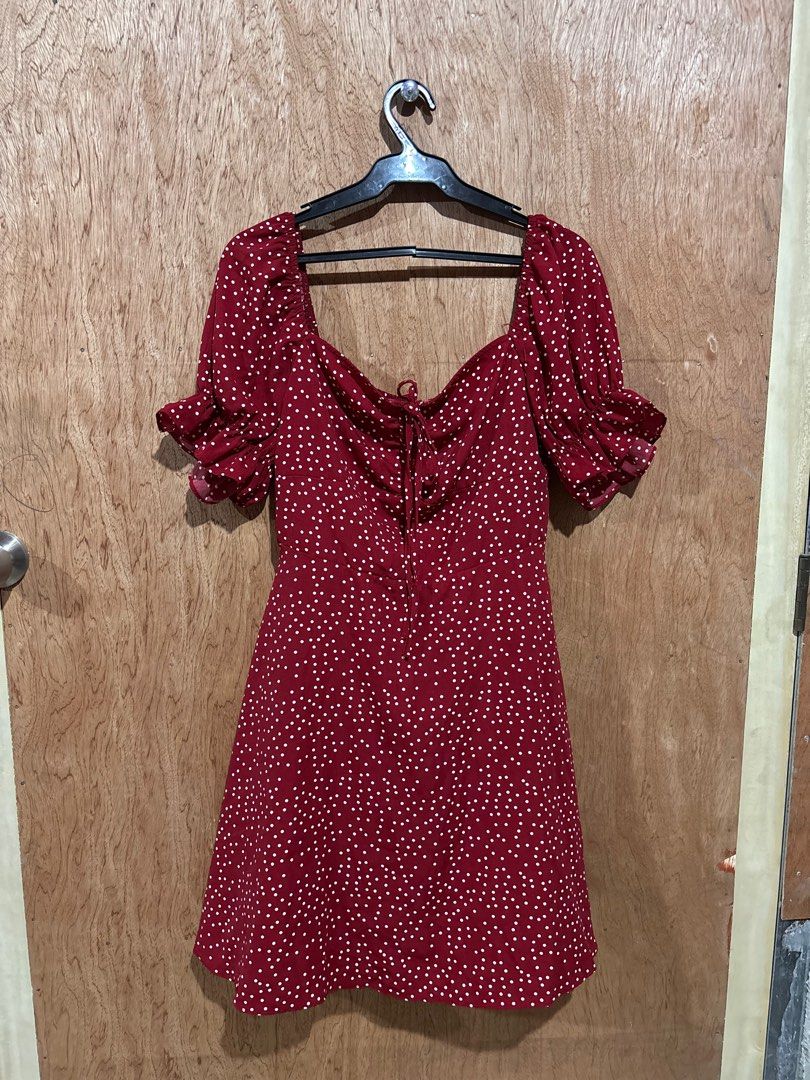 SHEIN RED POLKA DRESS (Category: Dresses) located in Paranaque City. Submitted by __thegoodfinds (Listing ID 1438082534, Image 1). Description: .