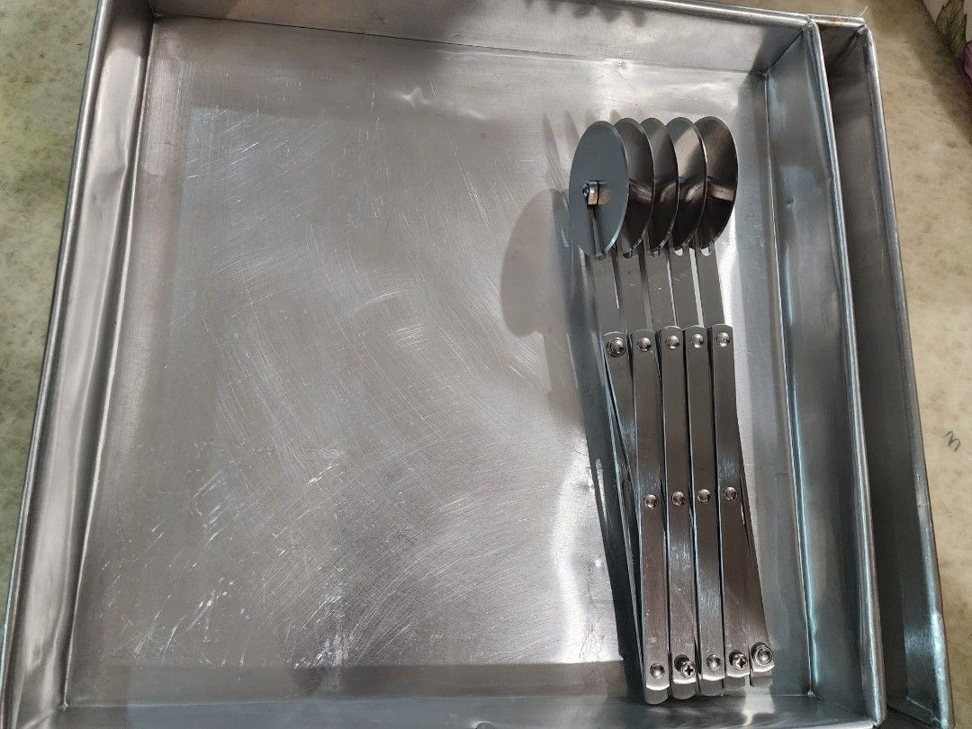 Stainless Steel Baking Pan with Cutter455305603486863360