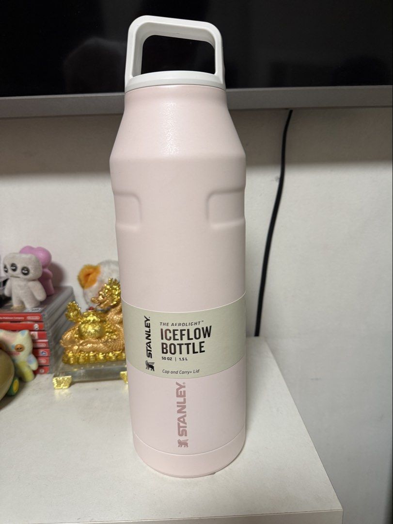 Stanley Aerolight Iceflow Bottle 1.0L (Category: Water Bottles & Tumblers) located in Manila. Submitted by deluxelabphilippines (Listing ID 1438062411, Image 1). Description: - Stanley Aerolight Iceflow Bottle - 1.0L - Rose Quartz - Includes cap and carry lid - Convenient handle for carrying -Brandnew RFS: Got it as a gift.