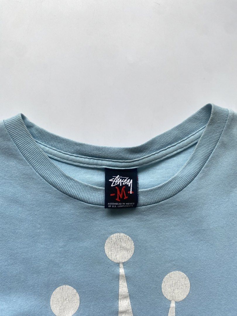 Stussy since 1980 logo gem tee (Category: Activewear) located in Mabalacat. Submitted by tngltan (Listing ID 1438070874, Image 3). Description: $țüşşý since 1980 logo gem tee Dimes: (INCHES) width- 22 length - 29 issue: need wash, hairline and scratch last pic.