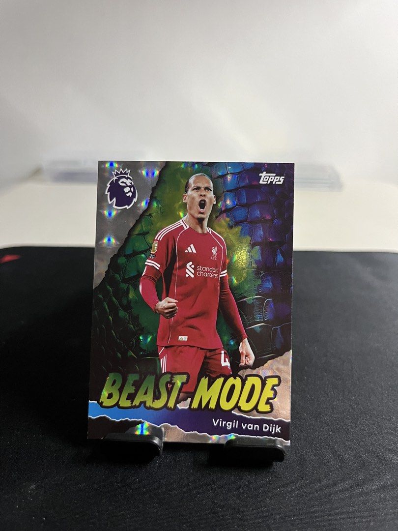 Topps Premier League Beast Mode Virgil van Dijk Card (Category: Raw Singles) located in Quezon City. Submitted by thrifterism (Listing ID 1438054557, Image 1). Description: .
