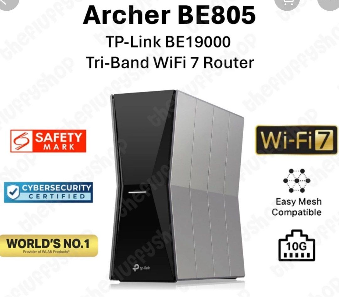 TP-Link Archer BE805 BE19000 Tri-Band WiFi 7 Router