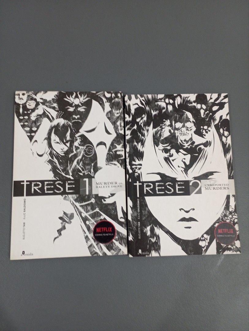 Trese Volumes 1 & 2 (Category: Storybooks) located in Las Pinas. Submitted by luke.the6th (Listing ID 1438076734, Image 1). Description: - Trese Volumes 1 & 2 - Features the Netflix logo - Perfect for collectors and fans of the series.