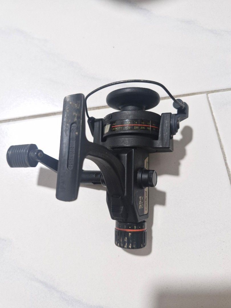 cardinal 554 fishing reel Vintage Abu Garcia Cardinal 554 GLX Fishing Reel Size 4 Spinning Reel,  Sports Equipment, Fishing on Carousell