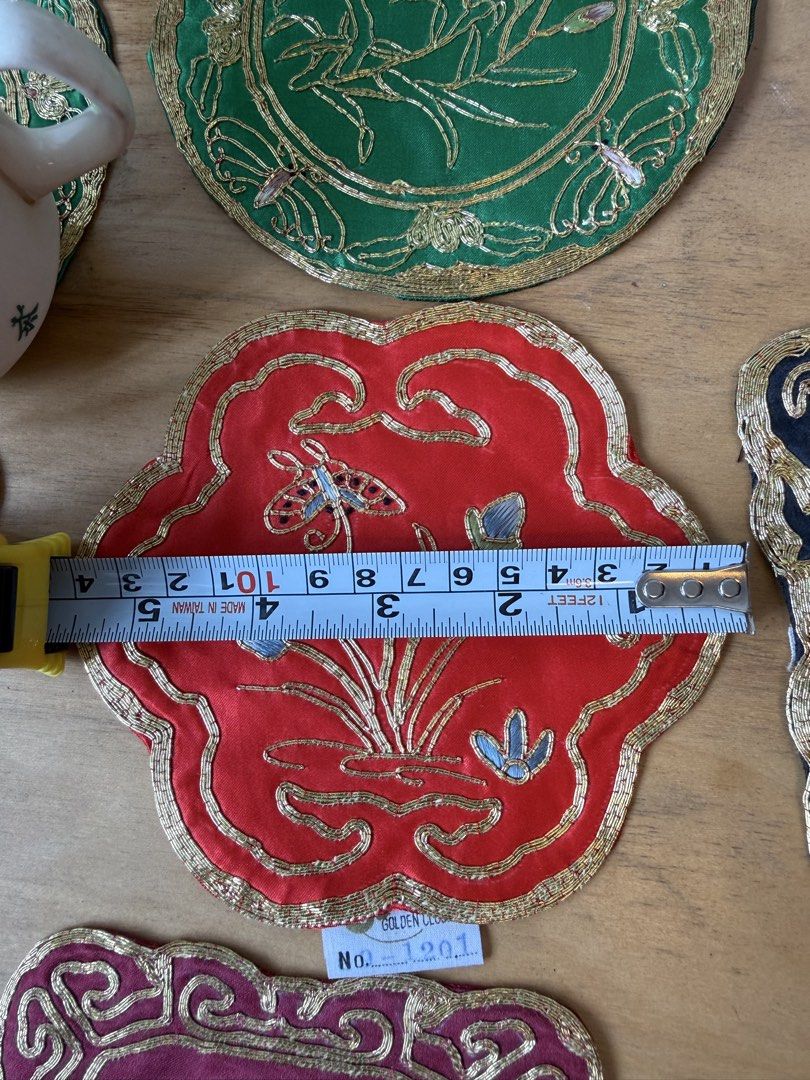 Vintage Embroidered Silk Coasters454801653950074884
