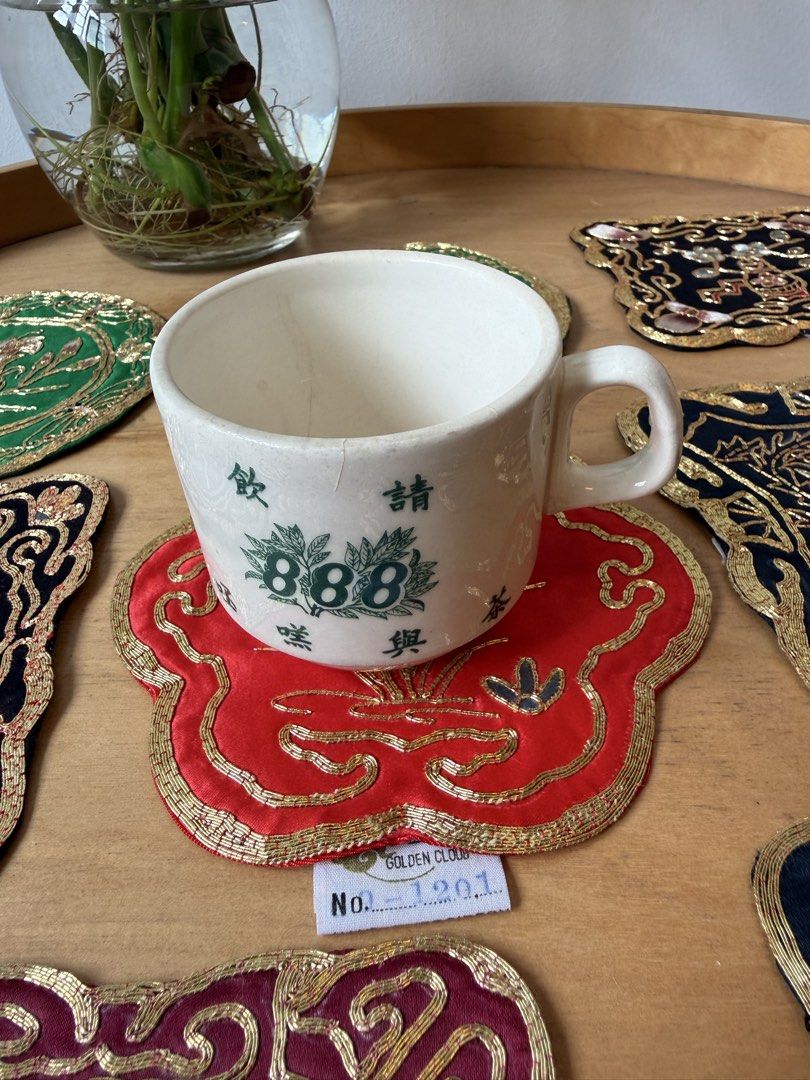 Vintage Embroidered Silk Coasters454801653950074881
