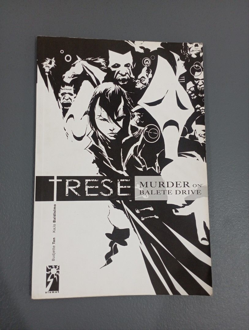 Visprint Version Trese: Murder on Balete Drive (Category: Comics & Manga) located in Las Pinas. Submitted by luke.the6th (Listing ID 1438077602, Image 1). Description: - Trese: Murder on Balete Drive comic book - Published by Visprint - Features black and white artwork - Author: Budjette Tan - Artist: Kajo Baldisimo.