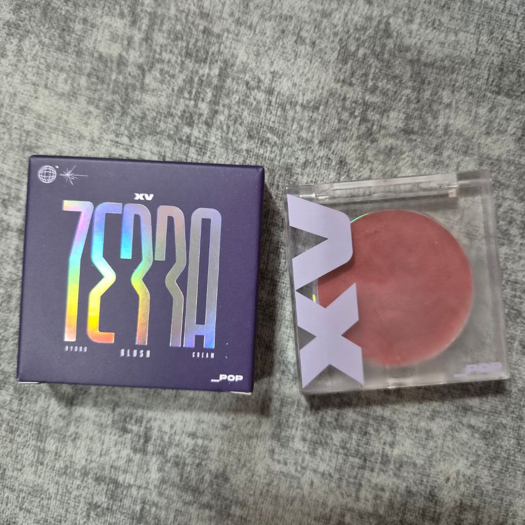XV Terra Hydro Cream Blush by jiohjia code CHINA ROSE (Category: Makeup) located in Kuala Lumpur. Submitted by hodorable (Listing ID 1438044227, Image 1). Description: - XV China Rose blush - Original packaging - Opened on : 19/03/2026 - Pressed cream blush - Purple box with holographic lettering - Includes clear plastic case Hi letting go of this China Rose blush. Very pretty colour but I haven't been reaching to it cause bought too many makeup 