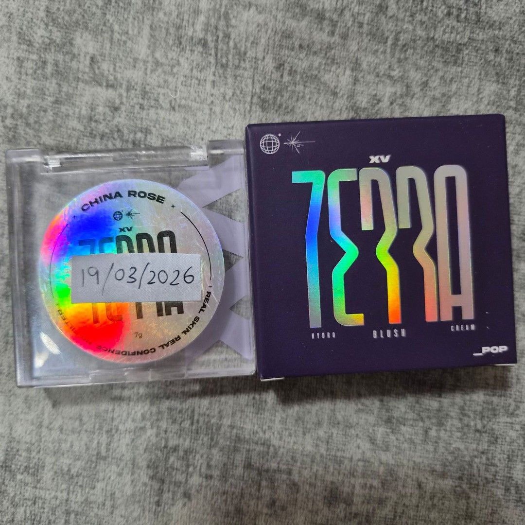 XV Terra Hydro Cream Blush by jiohjia code CHINA ROSE (Category: Makeup) located in Kuala Lumpur. Submitted by hodorable (Listing ID 1438044227, Image 2). Description: - XV China Rose blush - Original packaging - Opened on : 19/03/2026 - Pressed cream blush - Purple box with holographic lettering - Includes clear plastic case Hi letting go of this China Rose blush. Very pretty colour but I haven't been reaching to it cause bought too many makeup 