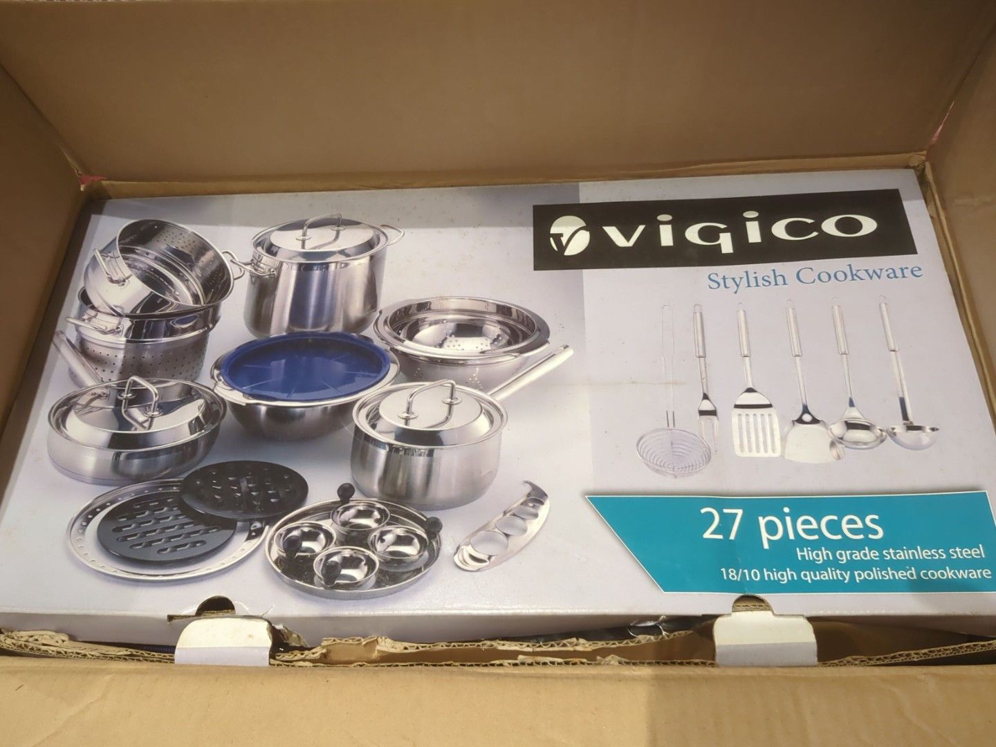 27 Pcs Stainless Steel cookware set455734013252096000