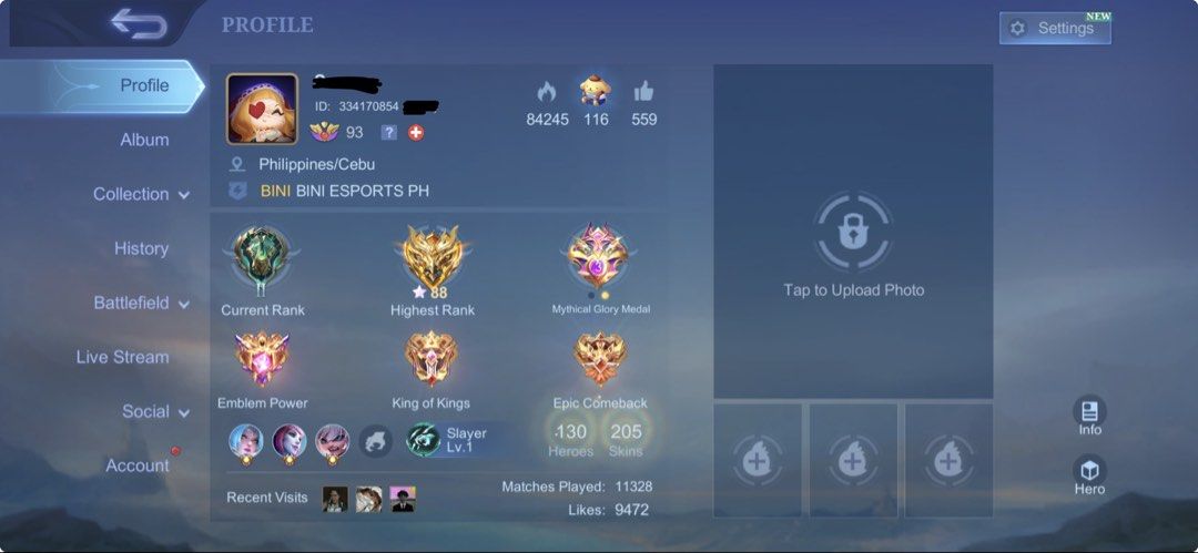 2 ML ACCOUNT FOR SALE (Category: Others) located in Maasin. Submitted by neilconstantino (Listing ID 1438113907, Image 1). Description: details: - first and original owner - lost apple id pwede thru vc but payment first.