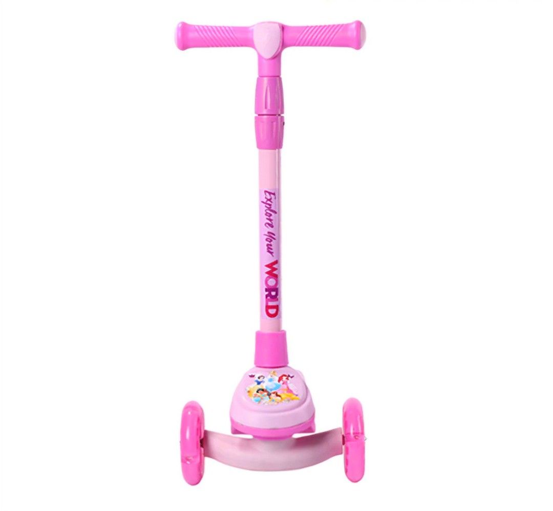 3-Wheels Disney Scooter for Kids 3+ (Category: Skates, Rollerblades & Scooters) located in Quezon City. Submitted by ara-chan (Listing ID 1438284592, Image 1). Description: Still works perfectly fine overall. included original box. Bikes are DISASSEMBLED upon delivery. Loc: Tandang Sora, Q.C Can do same day delivery or any of your prefer courier. Encourage active play with Disney Princess Twist Scooter. Made with high-quality aluminum, anti-slip 
