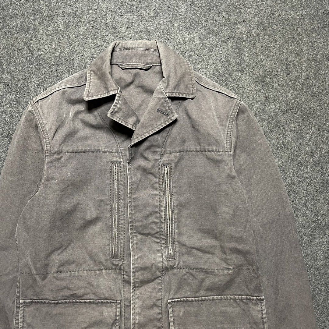 90’s Uniqlo F2 Jacket (Category: Coats, Jackets and Outerwear) located in Zamboanga. Submitted by rag_20 (Listing ID 1438292717, Image 2). Description: 90’s Uniqlo F2 Jacket This Jacket inspired by the French military F2 field jacket and is typically made from a thick, high-quality cotton fabric. Four front pockets two vertical zip pockets on the chest and two large flap pockets on the lower front, Often described as a heavy cotton or canvas. Siz