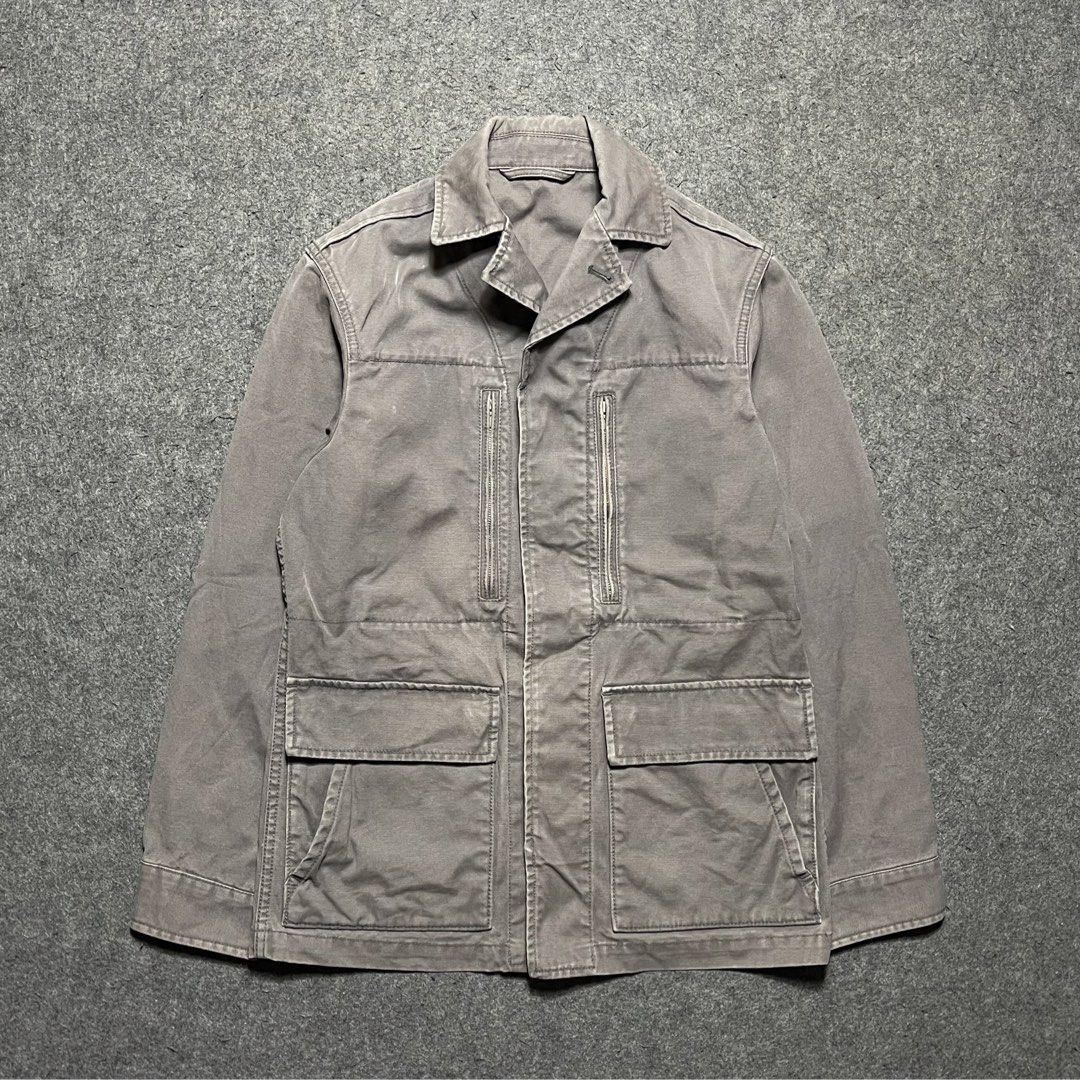 90’s Uniqlo F2 Jacket (Category: Coats, Jackets and Outerwear) located in Zamboanga. Submitted by rag_20 (Listing ID 1438292717, Image 1). Description: 90’s Uniqlo F2 Jacket This Jacket inspired by the French military F2 field jacket and is typically made from a thick, high-quality cotton fabric. Four front pockets two vertical zip pockets on the chest and two large flap pockets on the lower front, Often described as a heavy cotton or canvas. Siz