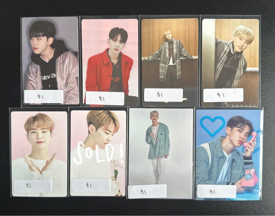 𐙚 [wts] hoshi assorted misc photocards (Category: K-Wave Merchandise) located in Singapore. Submitted by shuashuamarket (Listing ID 1436392892, Image 2). Description: — going mag vol 1, in the soop 1, the name: 17, season greeting, follow again cinema, carat fanclub 7th, dicon, caratland '22, follow to seoul, caratland '24, svt cafe in seoul, hanabi fanmeeting, love fanmeeting prices excludes mailing ⭑ prior to more ⭑ vid condi upon request ⭑ pl