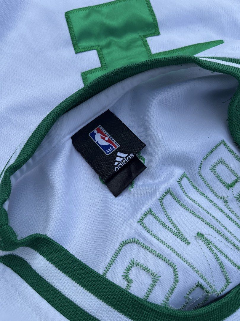 Adidas Boston Celtics Robinson Jersey (Category: Activewear) located in Trece Martires City. Submitted by slygod (Listing ID 1438133185, Image 3). Description: - Official Adidas Boston Celtics jersey - Features "Robinson" and "4" on the back - White with green accents - Includes NBA and Adidas logos - Men's size.
