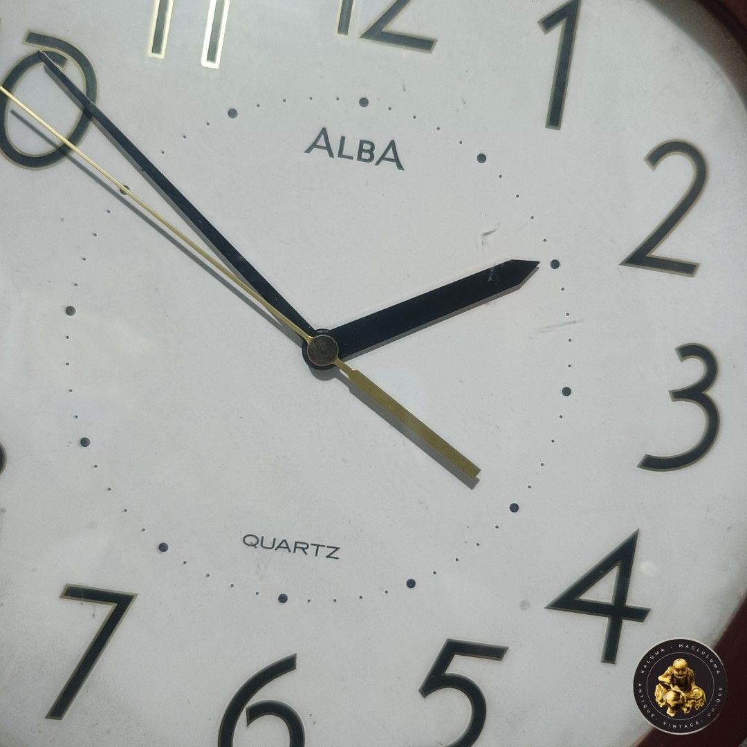 Alba Wall Clock (Category: Clocks) located in Meycauayan. Submitted by ka_luma (Listing ID 1438230793, Image 2). Description: quartz movement.