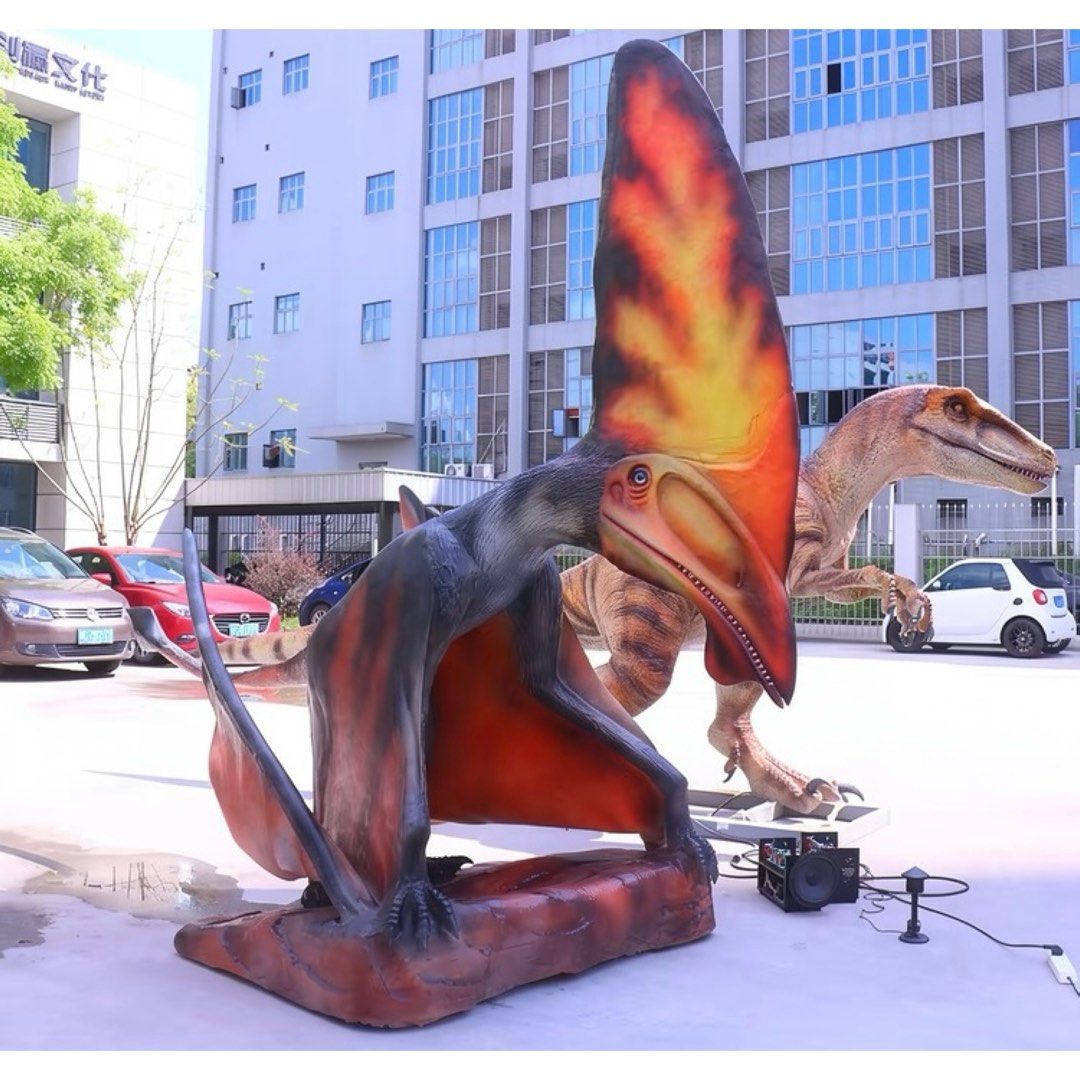 Animatronic Flying Pterodactyl Robotic Decoration Display Static Statue ...