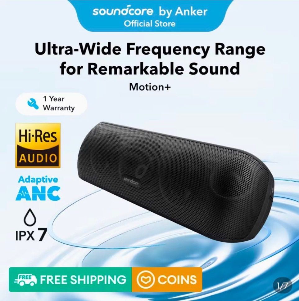 Anker Soundcore Motion+ Bluetooth Speaker455988592646574080
