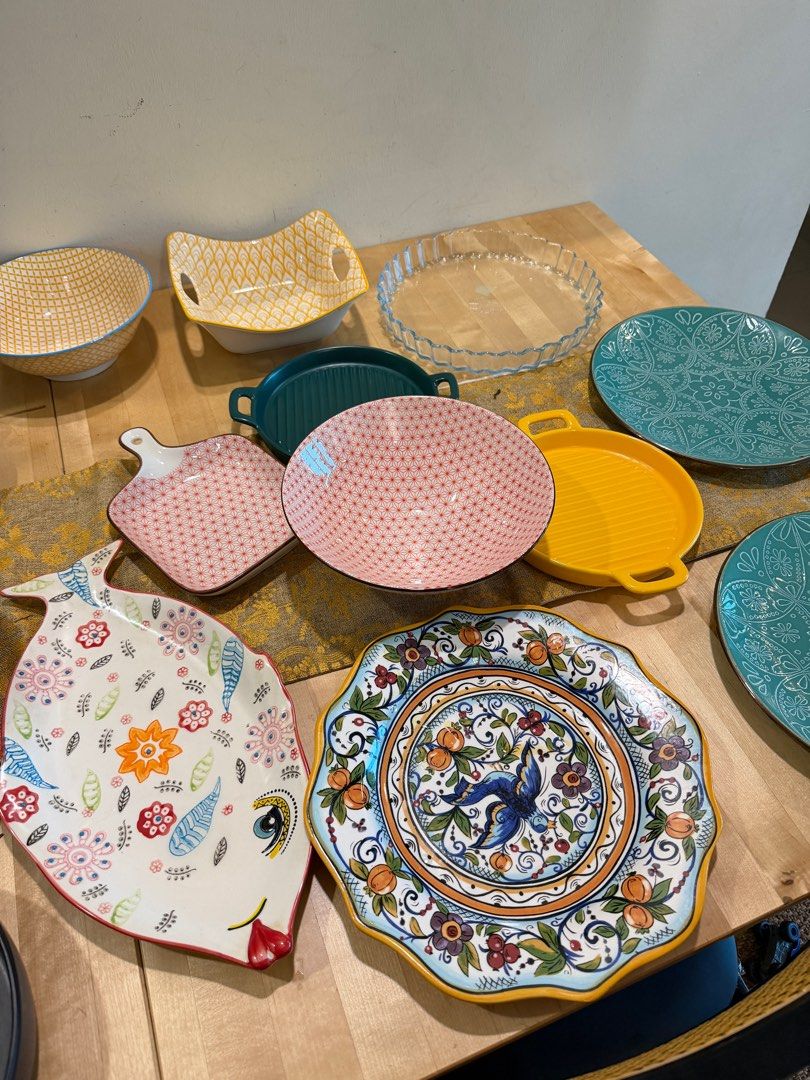 Assorted Decorative Plates and Dishes455731381053040644