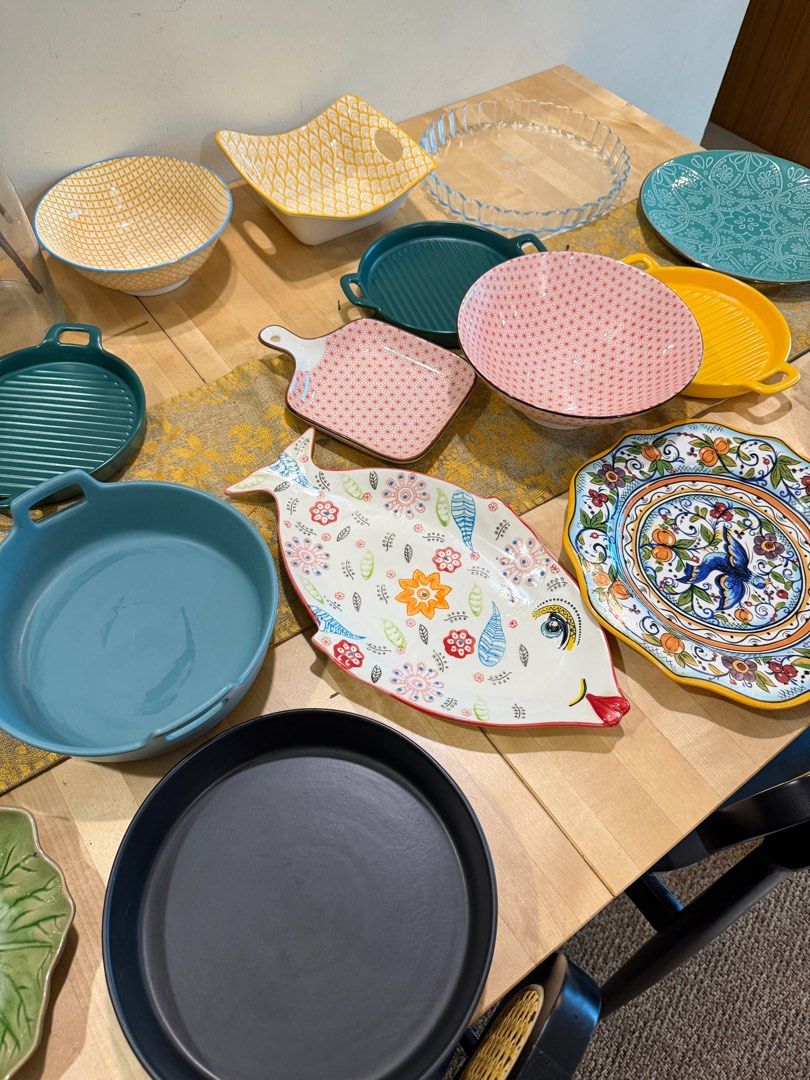 Assorted Decorative Plates and Dishes455731381053040641