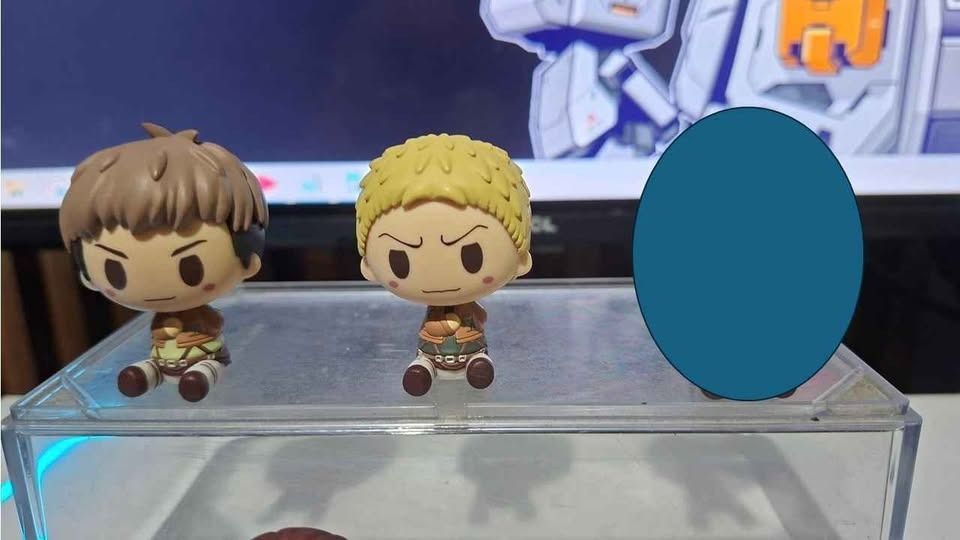 Attack on Titan Chibi Figurines (Category: Figurines & Statues) located in Imus. Submitted by ToyBlazePH (Listing ID 1438216909, Image 2). Description: - AAttack on Titan Chibi Set of 6 - Characters: Eren, Mikasa, Annie, and Reiner - Features a sitting pose - Highly detailed - Perfect for Attack on Titan fans and collectors.