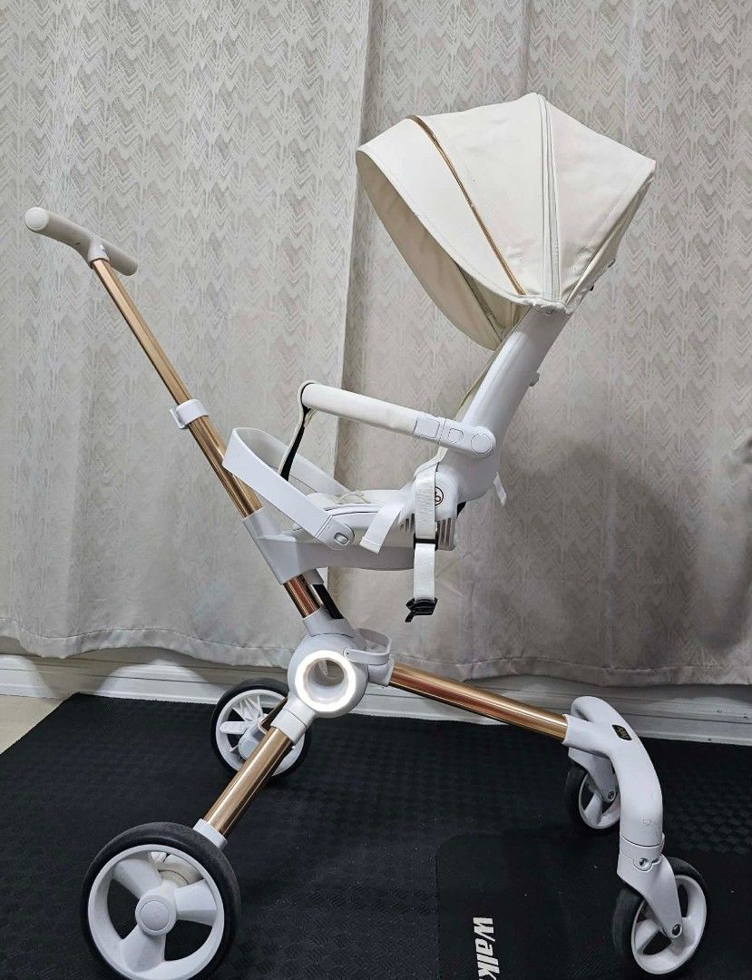 Baby stroller from KOREA (Category: Strollers) located in Quezon. Submitted by onulharu33 (Listing ID 1438210092, Image 3). Description: ✨️Selling KOREAN BRAND "YOLOBEBE" stroller in excellent condition❤️ ✨️P8500 (New price is around 16k) ✨️360° rotating seat ✨️Welcome LED light ✨️Quick step brake system for easy and fast stopping ✨️ Perfect for everyday outings with your little one 👶🏻 ✨️Qc area ✨️Mop : Gcash, lalamove ✨️Pick up or lalamove par