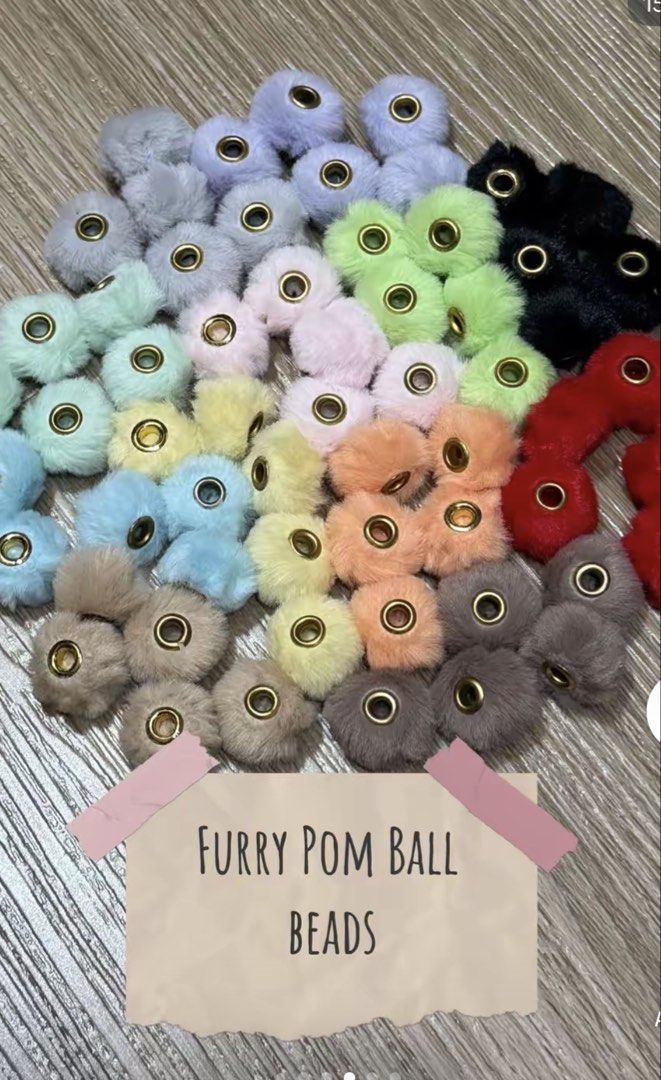 Beads Bundle - Assorted Types (Category: Craft Supplies & Tools) located in Singapore. Submitted by smileymylie (Listing ID 1438296789, Image 2). Description: Variety of beads for crafting! Includes furry pom pom beads, black and gold alphabet beads, colorful bubble alphabet beads, silver cube alphabet beads, food charms, metal beads and acrylics. All items in the post are included for the listed price. Self collect only Beads and craft supplies.