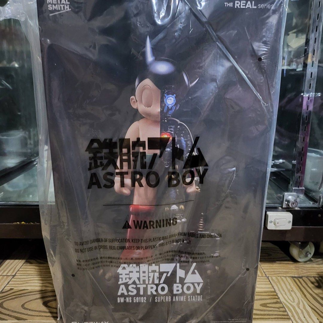 Blitzway Astroboy solo version (Category: Toys & Games) located in Quezon City. Submitted by kix.unlimited (Listing ID 1438186163, Image 1). Description: Bring home a true centerpiece collectible with the legendary Blitzway Astro Boy figure — a stunning fusion of nostalgia, craftsmanship, and premium display presence. Inspired by the timeless icon created by Osamu Tezuka, this collectible captures Astro Boy’s heroic charm with incredible detail, 