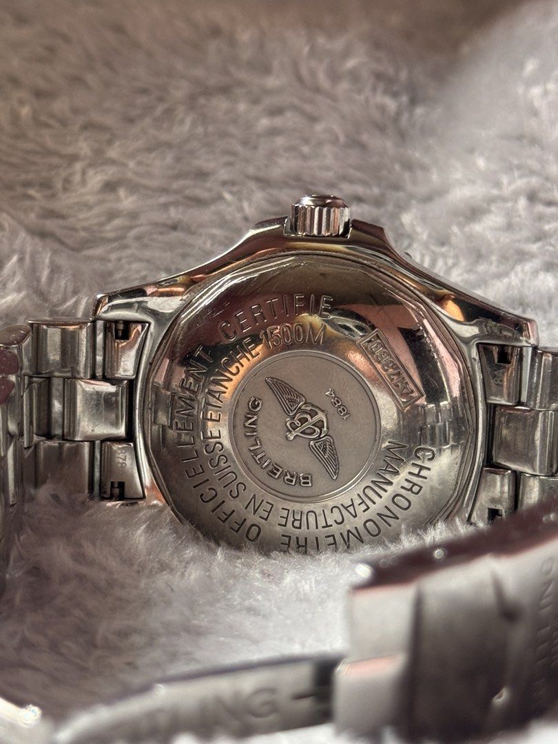 Breitling Superocean Automatic Watch (Category: Luxury Watches) located in Quezon City. Submitted by joshcarlin (Listing ID 1438188557, Image 2). Description: Breitling Superocean A17360 42mm watch only Price 75k less.